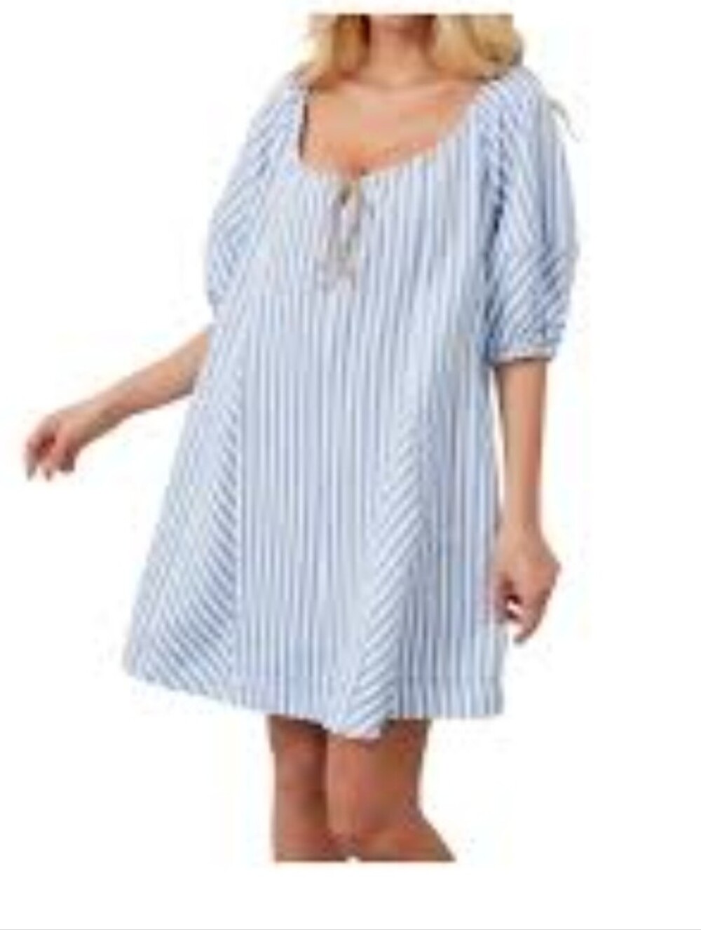 Able Jumpsuit Romper Striped Cotton Medium $70 NWT